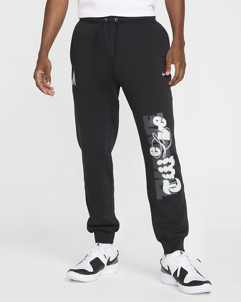 Joggers de basquetbol de tejido Fleece para hombre Ja. Nike MX